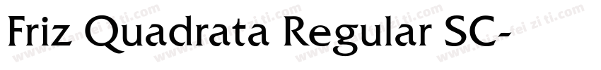 Friz Quadrata Regular SC字体转换